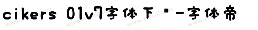 cikers 01v7字体下载字体转换